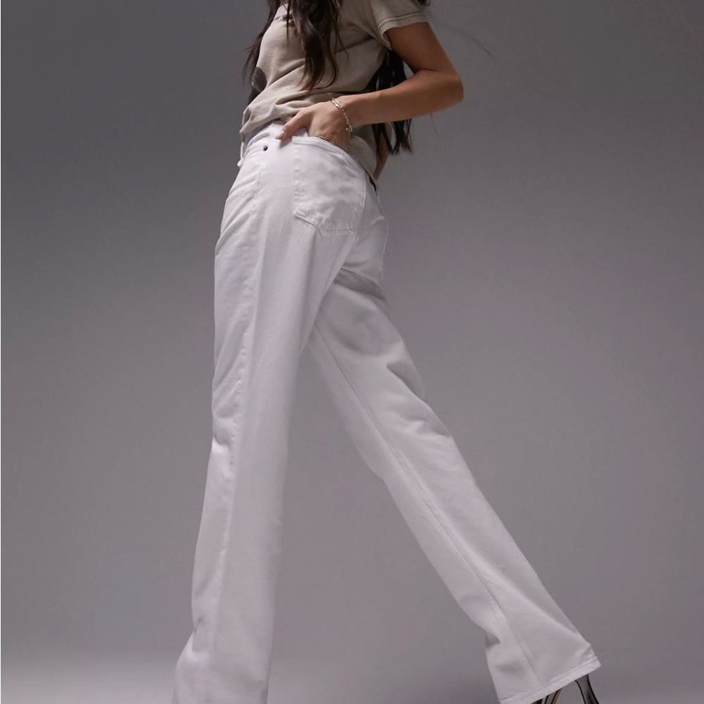 Top shop Dad Jean in White Size 26